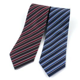 [MAESIO] KSK2598 100% Silk Striped Necktie 8cm 2Color _ Men's Ties Formal Business, Ties for Men, Prom Wedding Party, All Made in Korea
